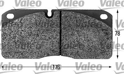 VALEO Комплект тормозных колодок, дисковый тормоз 541612