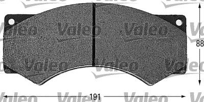 VALEO Piduriklotsi komplekt,ketaspidur 541614