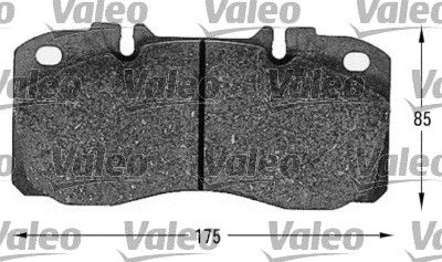 VALEO Комплект тормозных колодок, дисковый тормоз 541654