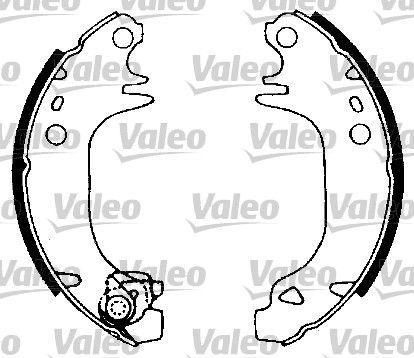 VALEO Комплект тормозных колодок 553635