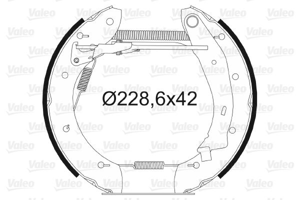 VALEO Piduriklotside komplekt 554608