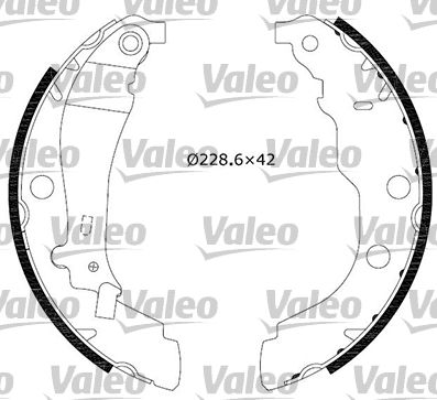 VALEO Piduriklotside komplekt 554636