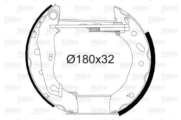 VALEO Piduriklotside komplekt 554718