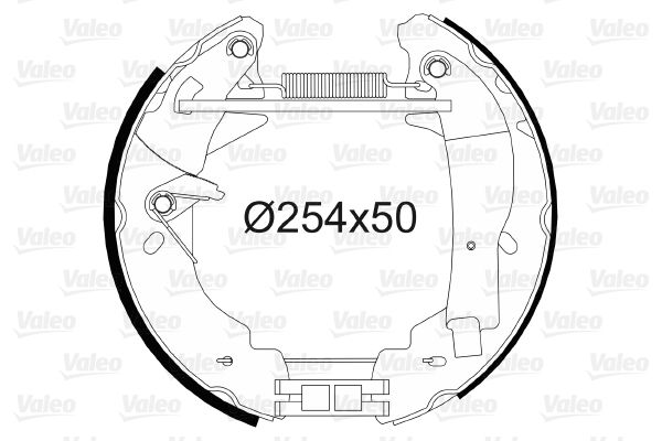 VALEO Piduriklotside komplekt 554719