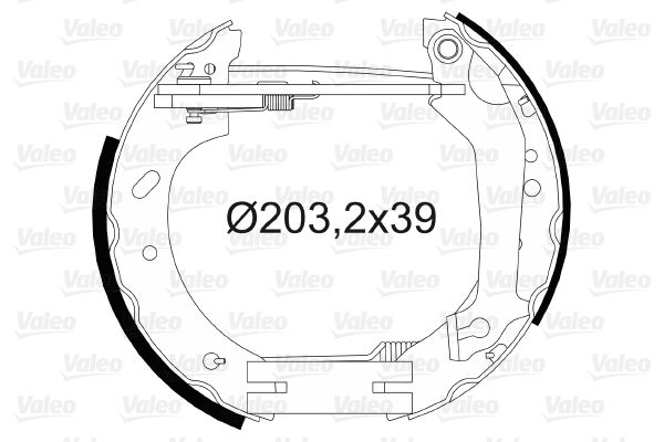 VALEO Piduriklotside komplekt 554737