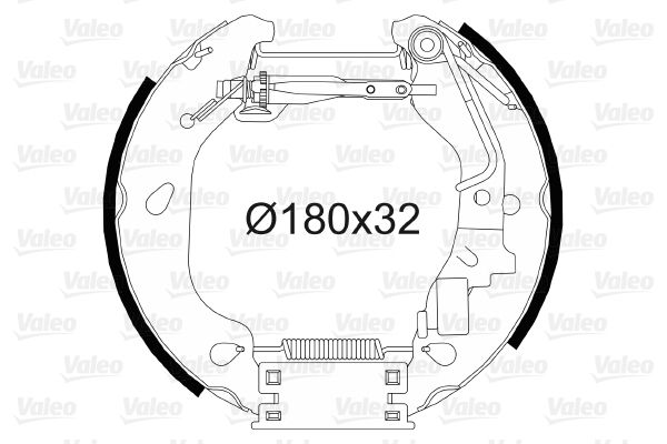 VALEO Piduriklotside komplekt 554812