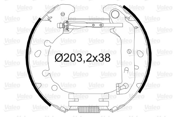 VALEO Piduriklotside komplekt 554827