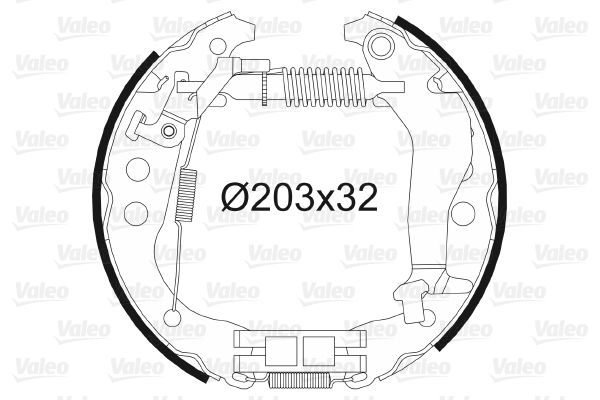 VALEO Piduriklotside komplekt 554864