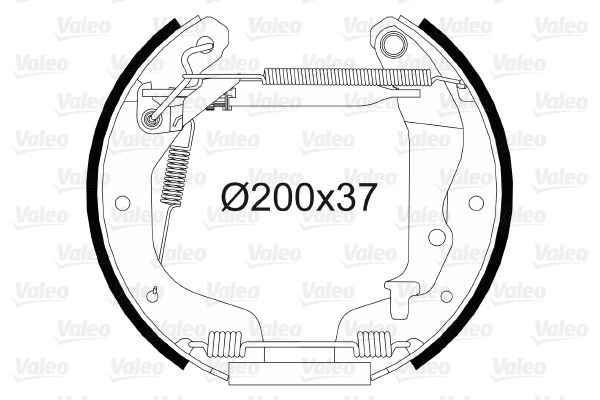 VALEO Piduriklotside komplekt 554874