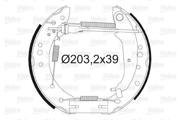 VALEO Piduriklotside komplekt 554885