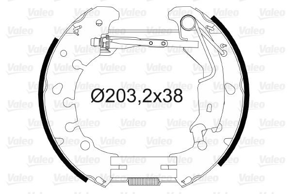 VALEO Комплект тормозных колодок 554887