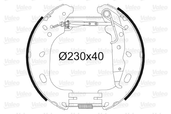 VALEO Piduriklotside komplekt 554898