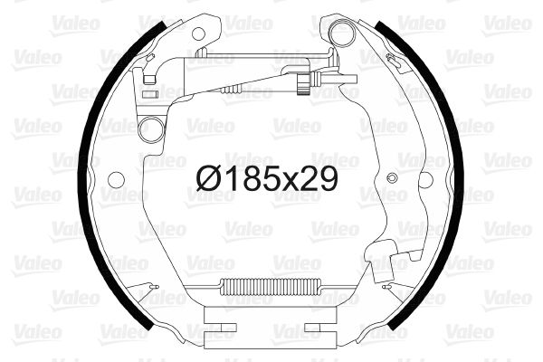 VALEO Piduriklotside komplekt 554900