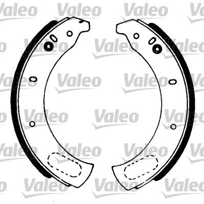 VALEO Piduriklotside komplekt 562057