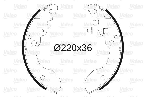 VALEO Piduriklotside komplekt 562755