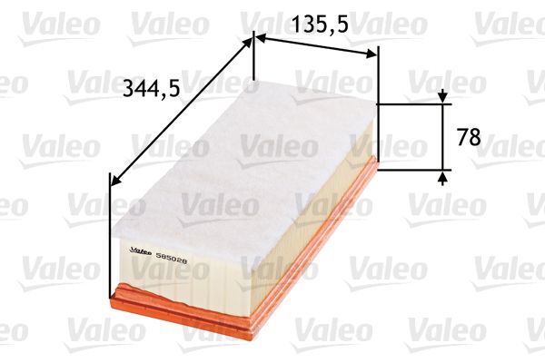 VALEO Воздушный фильтр 585028