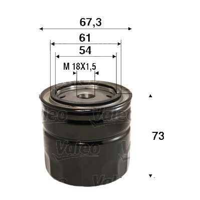 VALEO Õlifilter 586123