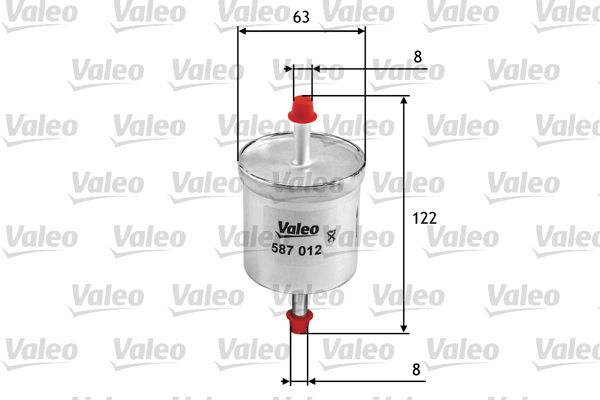 VALEO Топливный фильтр 587012