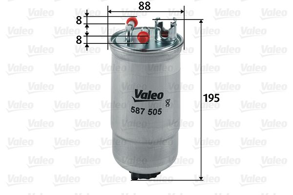 VALEO Топливный фильтр 587505