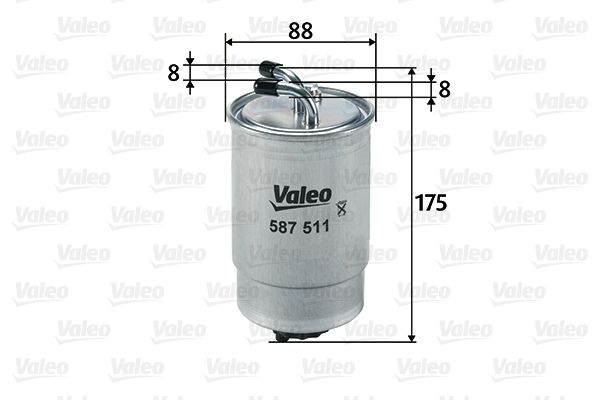 VALEO Топливный фильтр 587511