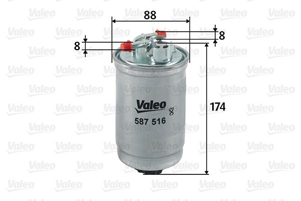 VALEO Топливный фильтр 587516