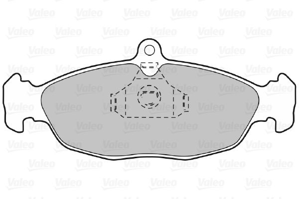 VALEO Комплект тормозных колодок, дисковый тормоз 598039