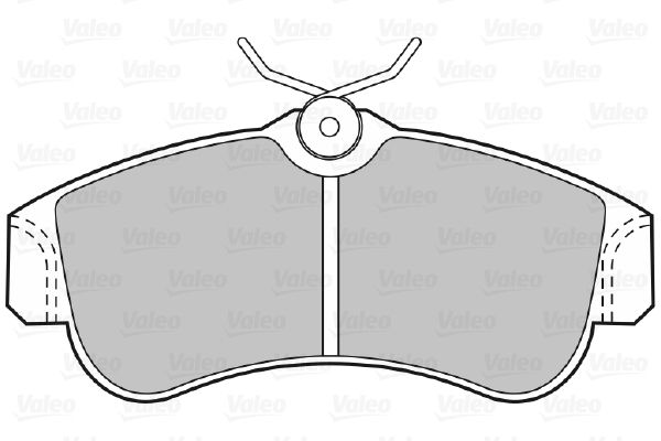 VALEO Piduriklotsi komplekt,ketaspidur 598054