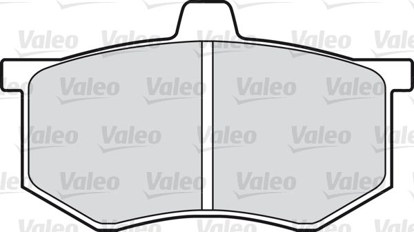 VALEO Комплект тормозных колодок, дисковый тормоз 598089