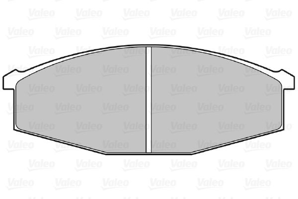 VALEO Комплект тормозных колодок, дисковый тормоз 598122