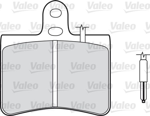 VALEO Комплект тормозных колодок, дисковый тормоз 598145