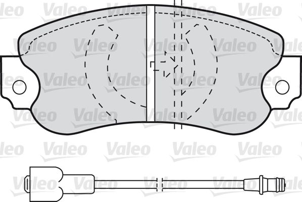 VALEO Комплект тормозных колодок, дисковый тормоз 598162