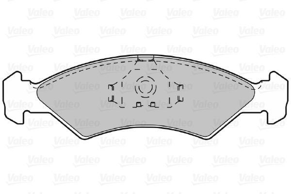 VALEO Комплект тормозных колодок, дисковый тормоз 598167
