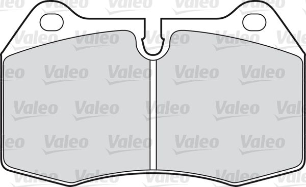 VALEO Комплект тормозных колодок, дисковый тормоз 598260