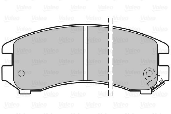 VALEO Комплект тормозных колодок, дисковый тормоз 598296