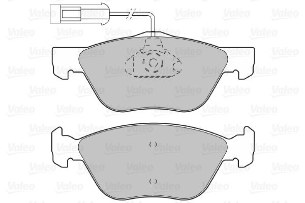 VALEO Комплект тормозных колодок, дисковый тормоз 598308