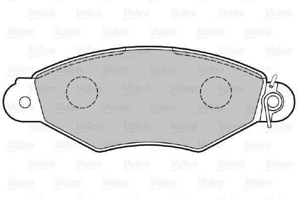 VALEO Комплект тормозных колодок, дисковый тормоз 598325