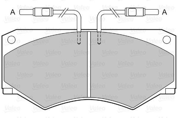 VALEO Piduriklotsi komplekt,ketaspidur 598369