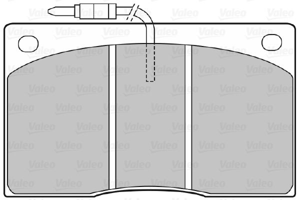 VALEO Комплект тормозных колодок, дисковый тормоз 598374