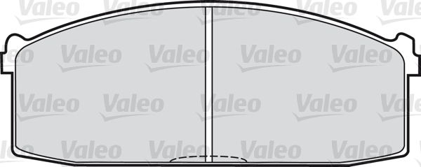 VALEO Комплект тормозных колодок, дисковый тормоз 598379