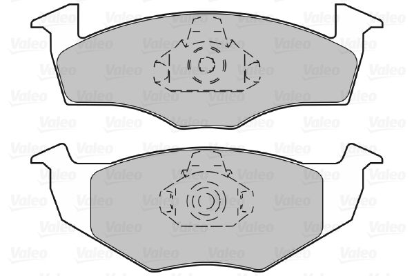 VALEO Комплект тормозных колодок, дисковый тормоз 598403