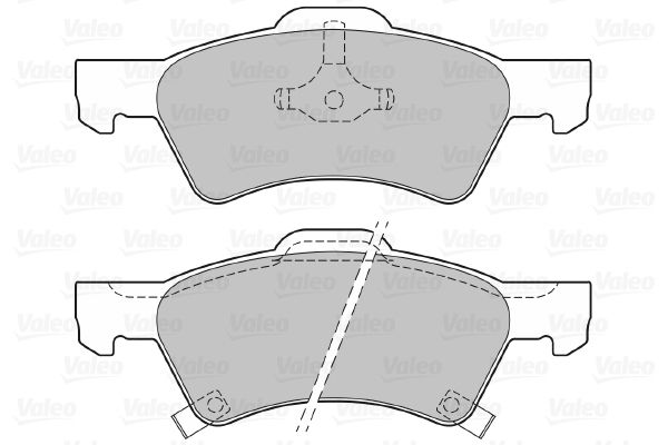 VALEO Piduriklotsi komplekt,ketaspidur 598415