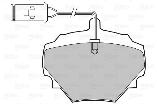 VALEO Piduriklotsi komplekt,ketaspidur 598497