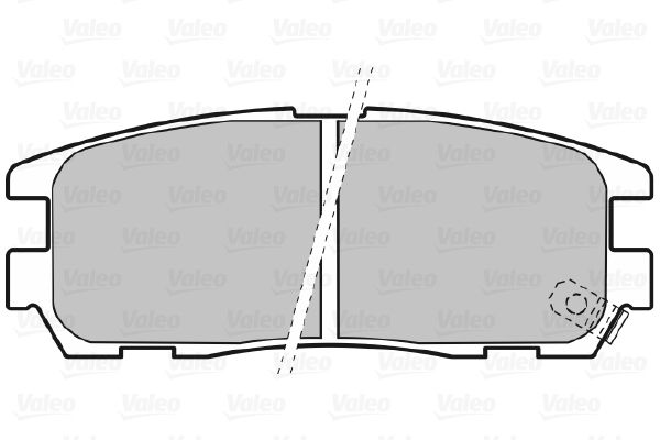 VALEO Piduriklotsi komplekt,ketaspidur 598507