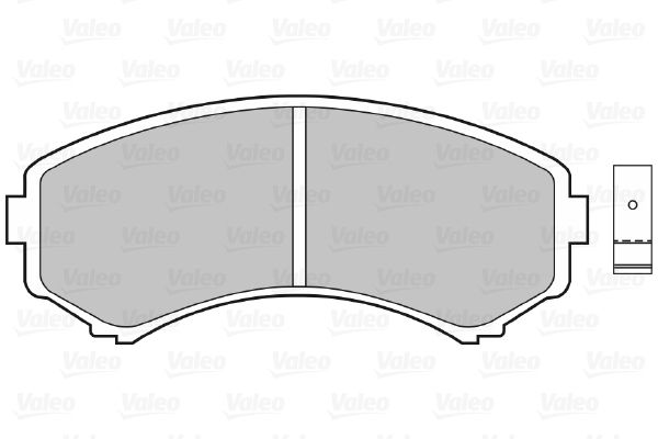 VALEO Комплект тормозных колодок, дисковый тормоз 598515