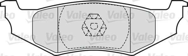 VALEO Комплект тормозных колодок, дисковый тормоз 598544