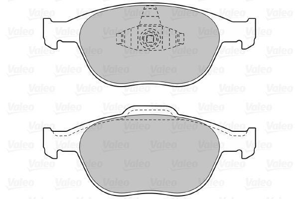 VALEO Комплект тормозных колодок, дисковый тормоз 598639