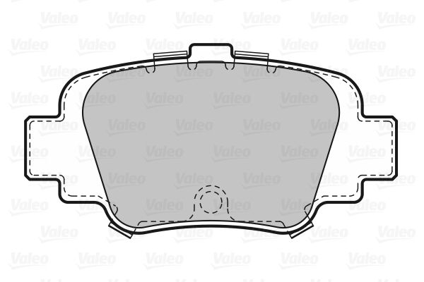 VALEO Piduriklotsi komplekt,ketaspidur 598642