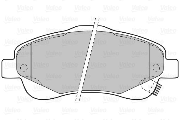 VALEO Piduriklotsi komplekt,ketaspidur 598665