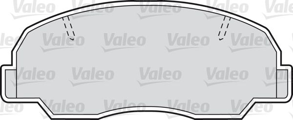 VALEO Комплект тормозных колодок, дисковый тормоз 598685