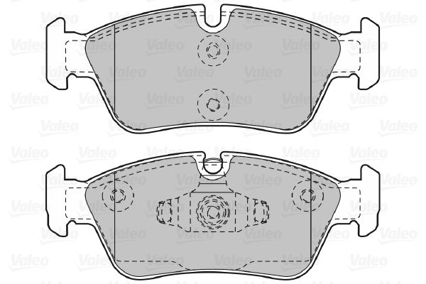 VALEO Piduriklotsi komplekt,ketaspidur 598700